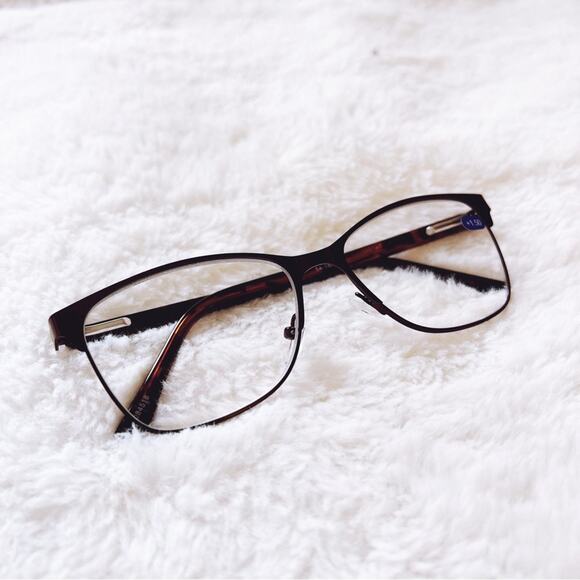 Elliott Metallic Brown Classic Sleek Reader Glasses - Picture 3 of 9